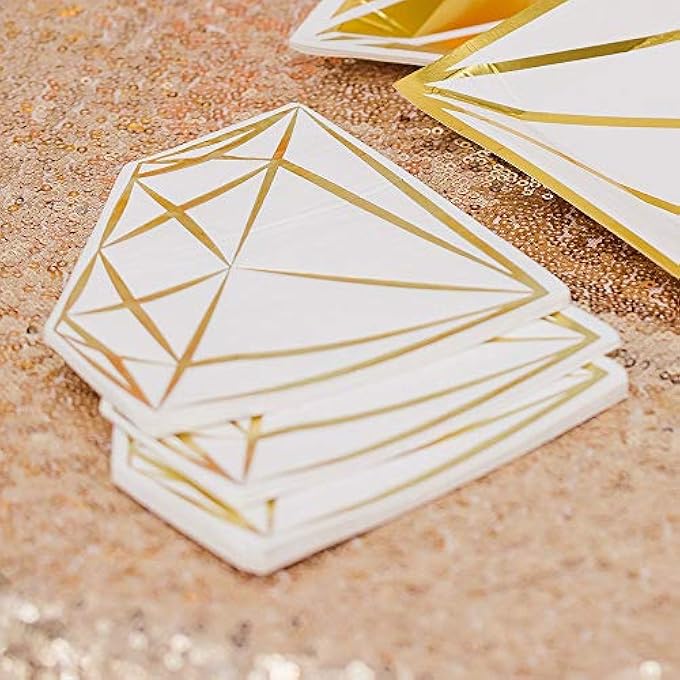 CUTE SPECIAL OCCASION PAPER PARTY NAPKINDIAMONDSET OF 40 - Image 3